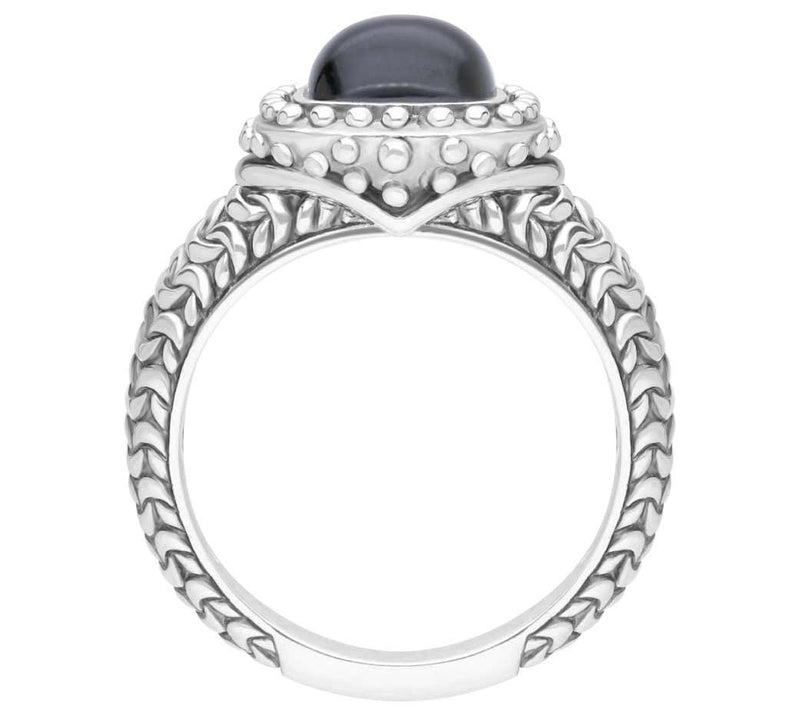 Tiffany Kay Studio Sterling Silver Purl Knit Onyx Ring — View 3