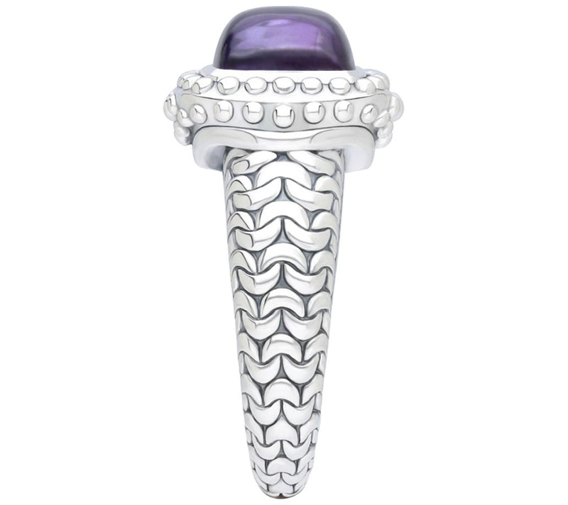 Tiffany Kay Studio Sterling Silver Purl Knit Amethyst Ring — View 2