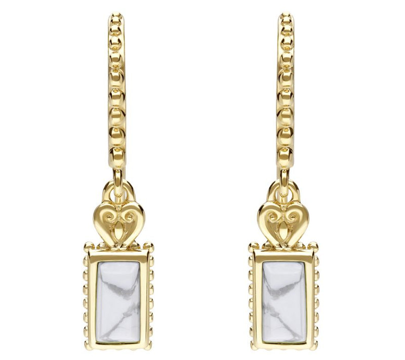 Elyse Ryan 14K Gold Clad Magnesite Dangle Earrings — Main view