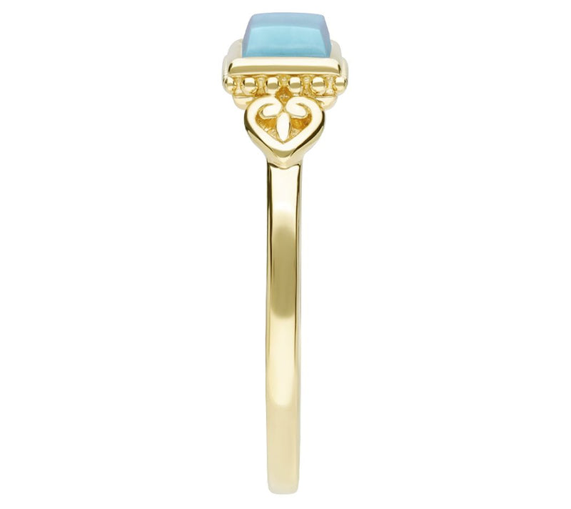Elyse Ryan 14K Gold Clad Turquoise Ring — View 3