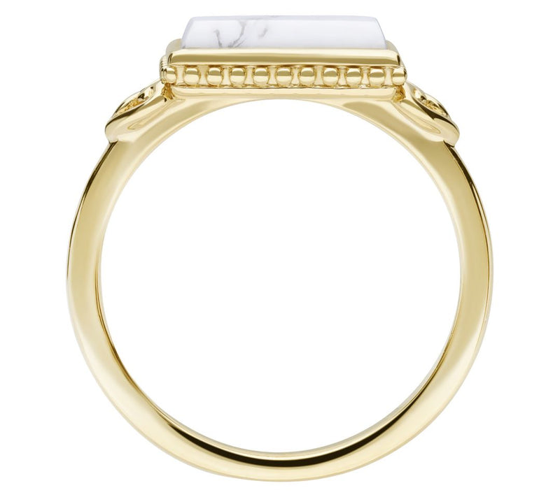Elyse Ryan 14K Gold Clad Magnesite Ring — View 2