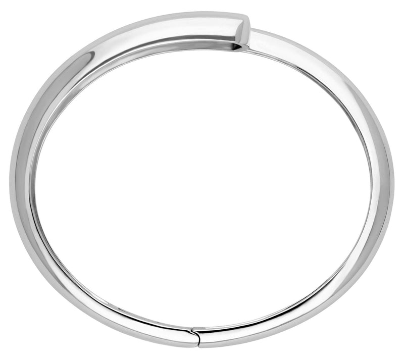 Ariva Sterling Silver Polished Hinged Cuff — View 3
