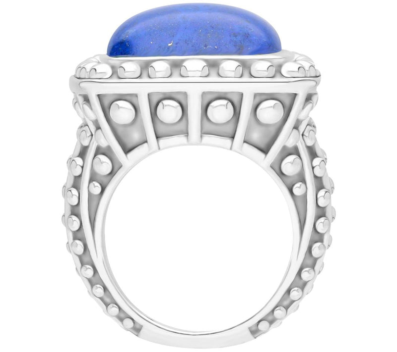 Tiffany Kay Studio Sterling Silver Lapis Beaded Cocktail Ring — View 2