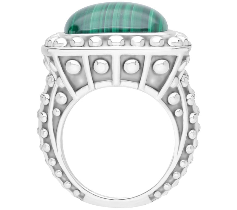 Tiffany Kay Studio Sterling Malachite Beaded Cocktail Ring — View 3