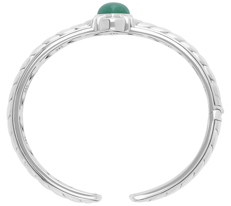 Tiffany Kay Studio Sterling Silve Aventurine He rringbone Cuff — View 2