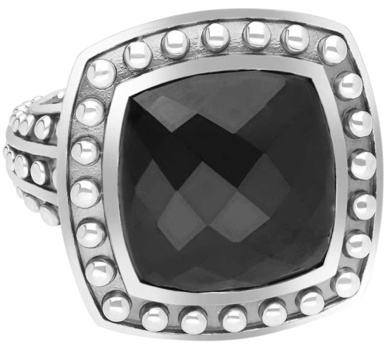 Tiffany Kay Studio Sterling Silver Onyx Beaded Cocktail Ring — Main view