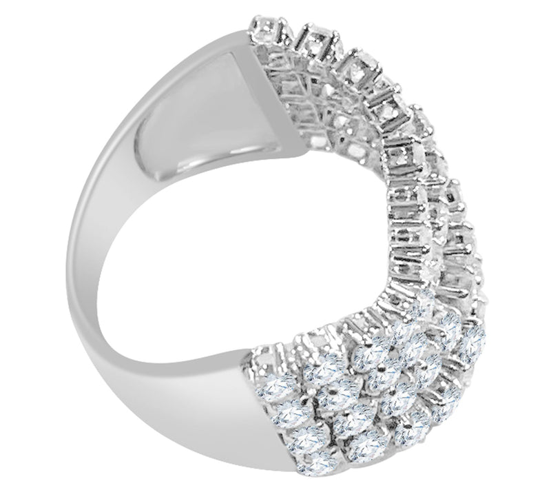 Affinity Diamonds 2.00 cttw Cocktail Ring, 14K White Gold — View 2