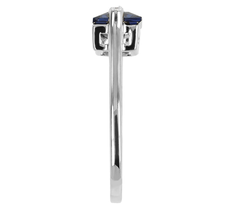 Diamonique 3.80 cttw Baguette Solitaire Ring, Sterling Silver — View 8
