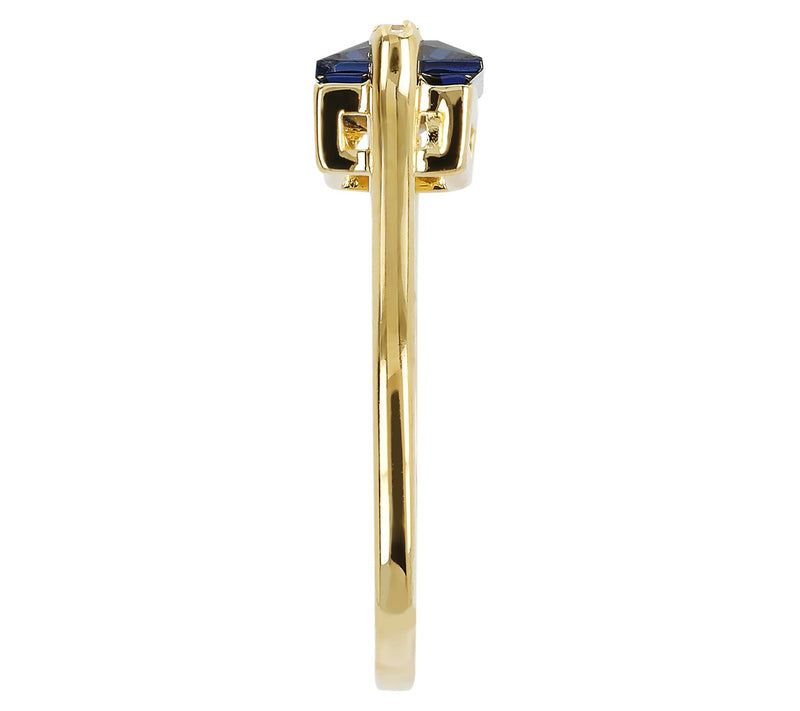 Diamonique 3.80 cttw Baguette Solitaire Ring,Sterling Silver — View 8