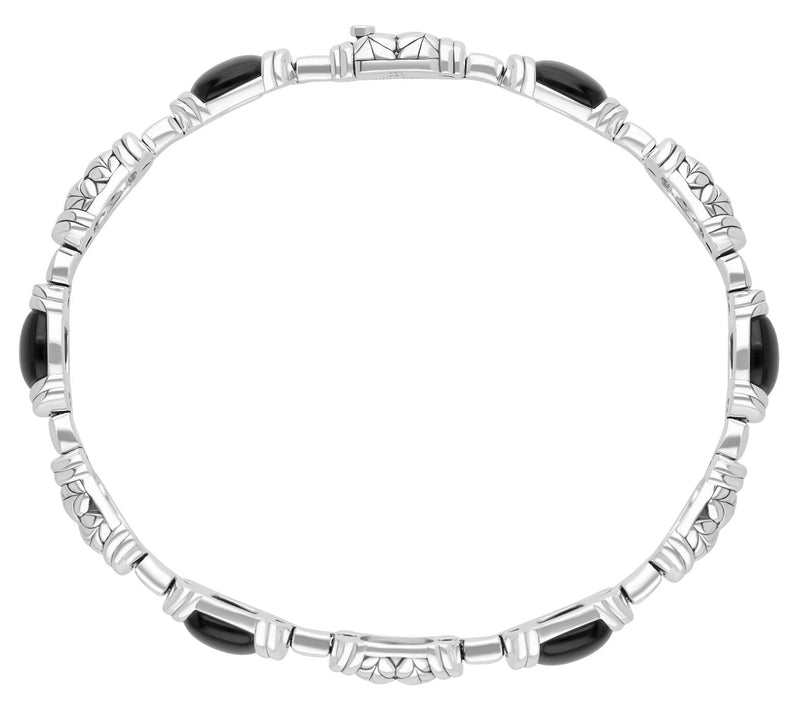 Tiffany Kay Studio Sterling Silver Onyx Herring one Bracelet — View 2
