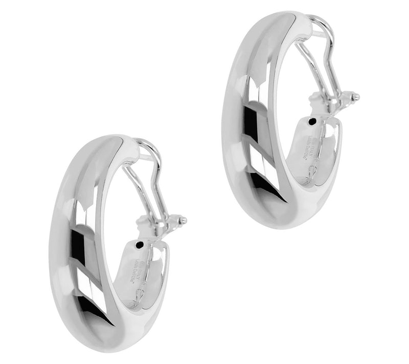 Louis Dell'Olio Sterling 1-1/4" Bold Hoop Earrings — Main view