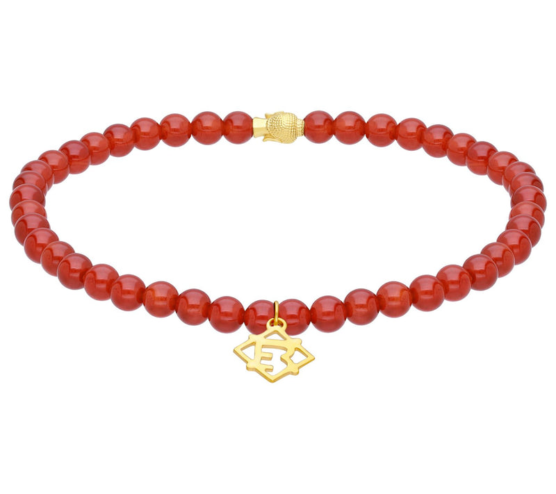 Elyse Ryan 14K Gold Clad Gemstone Bead Namaste racelet — View 6