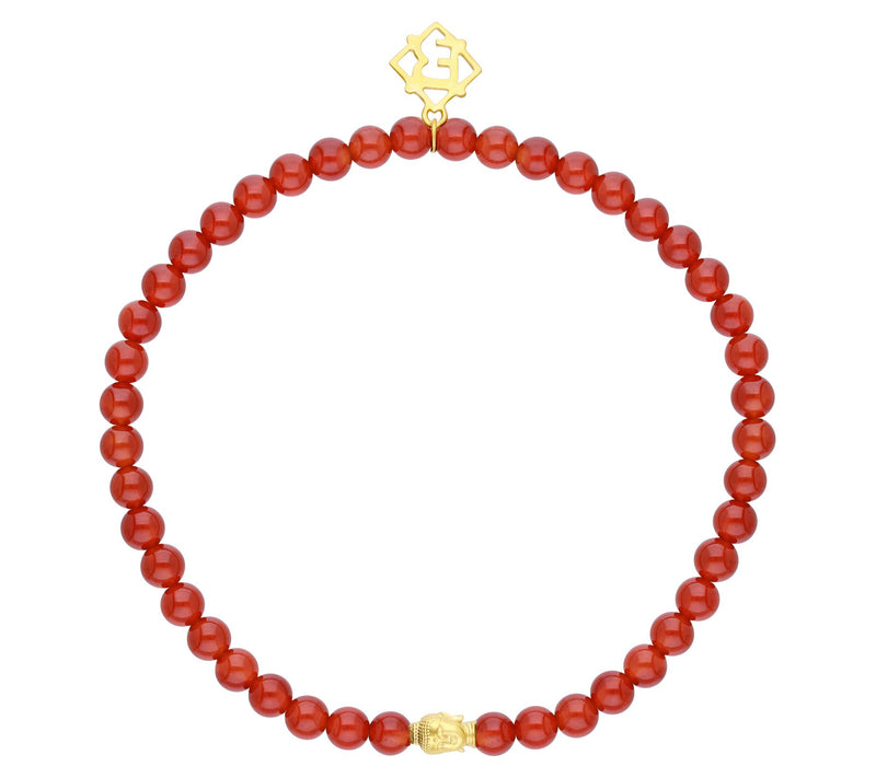 Elyse Ryan 14K Gold Clad Gemstone Bead Namaste racelet — View 7