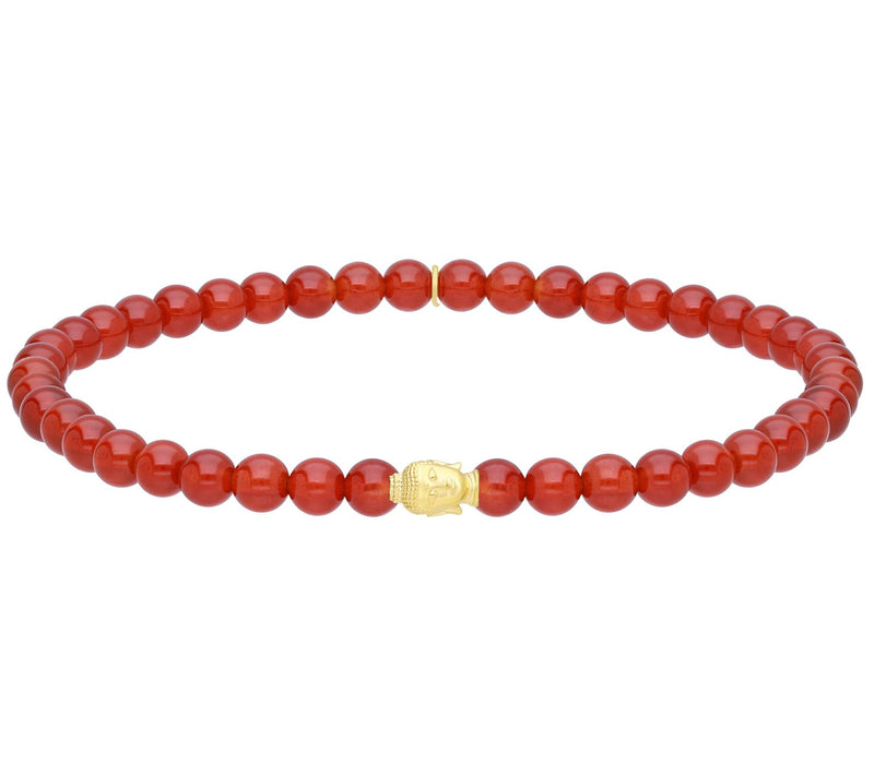 Elyse Ryan 14K Gold Clad Gemstone Bead Namaste racelet — Main view