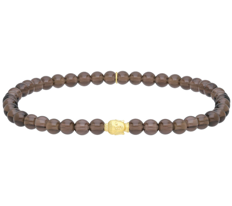 Elyse Ryan 14K Gold Clad Gemstone Bead Namaste racelet — View 5