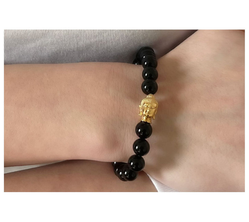Elyse Ryan 14K Gold Clad Gemstone Namaste Brace et — View 9