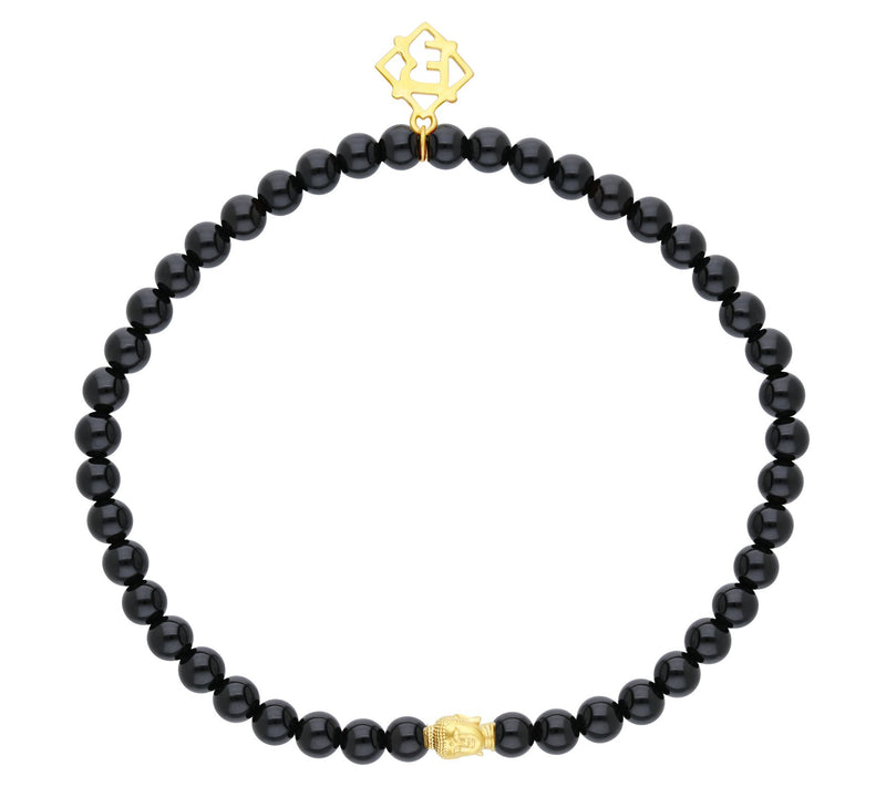 Elyse Ryan 14K Gold Clad Gemstone Namaste Brace et — View 8