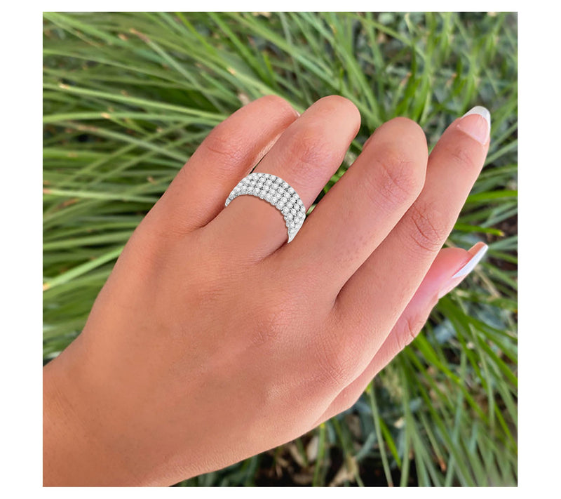 Fire Light 1.00 cttw Lab Grown Diamond Ring, 14K White Gold — View 2