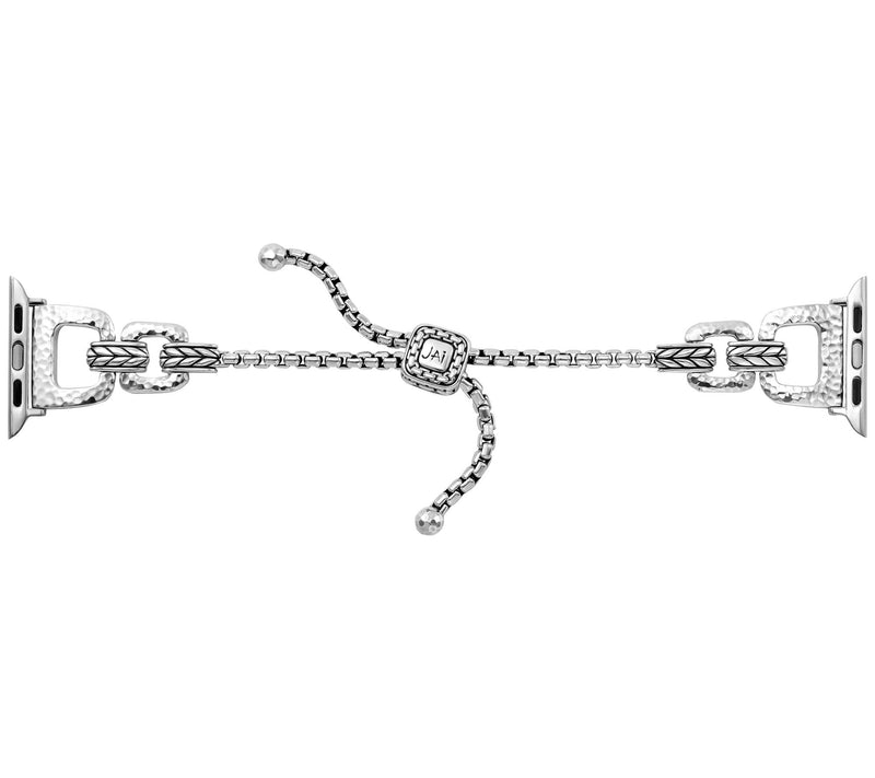 JAI Sterling Silver Adjustable Apple Watch Strap — Main view
