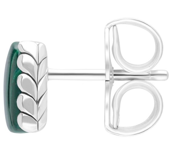 Tiffany Kay Studios Sterling Cabochon Gemstone tud Earrings — View 6