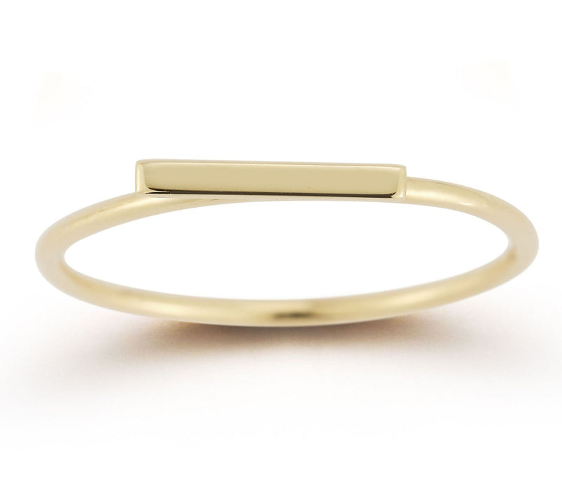 Luminosa Gold Bar Ring, 14K — Main view