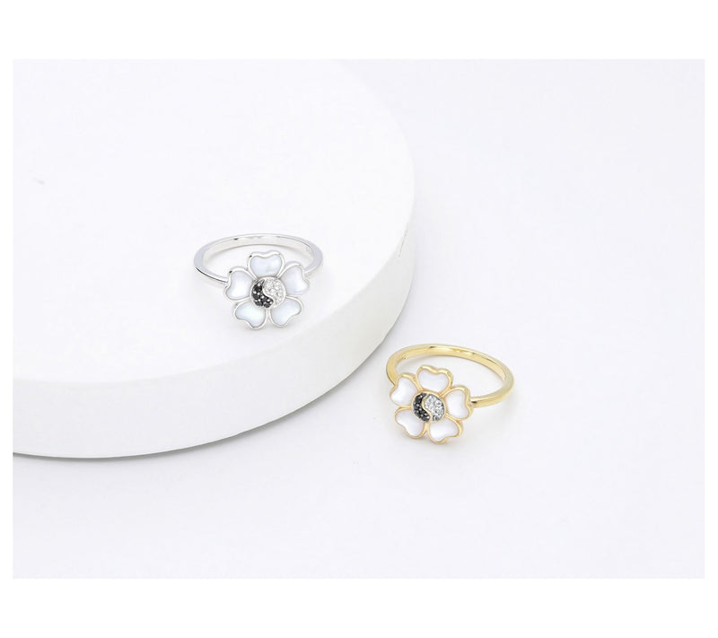 Goddaughters 14K Gold Clad Multi-Gemstone Flower Ring — View 5