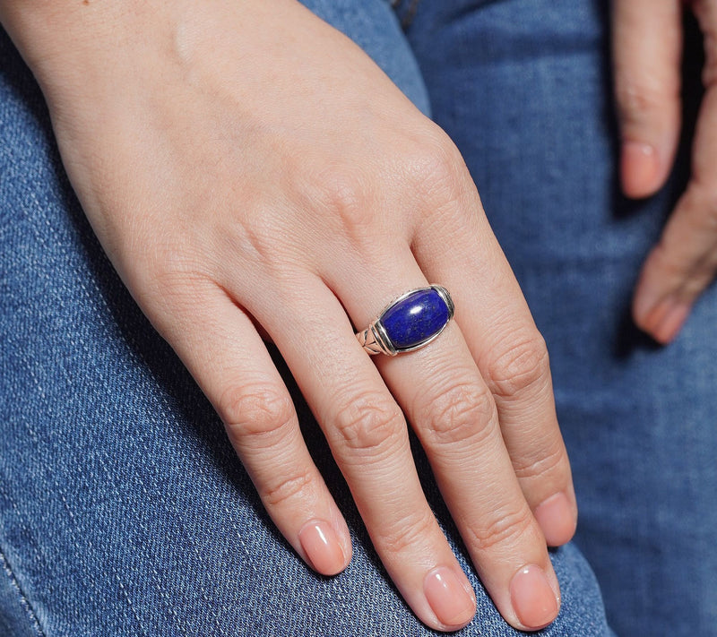 Tiffany Kay Studio Sterling Herringbone Gemston e Ring — View 8