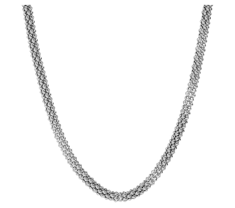 Italian Silver 18" Bold Coreana Chain Necklace, 19.0g — View 5