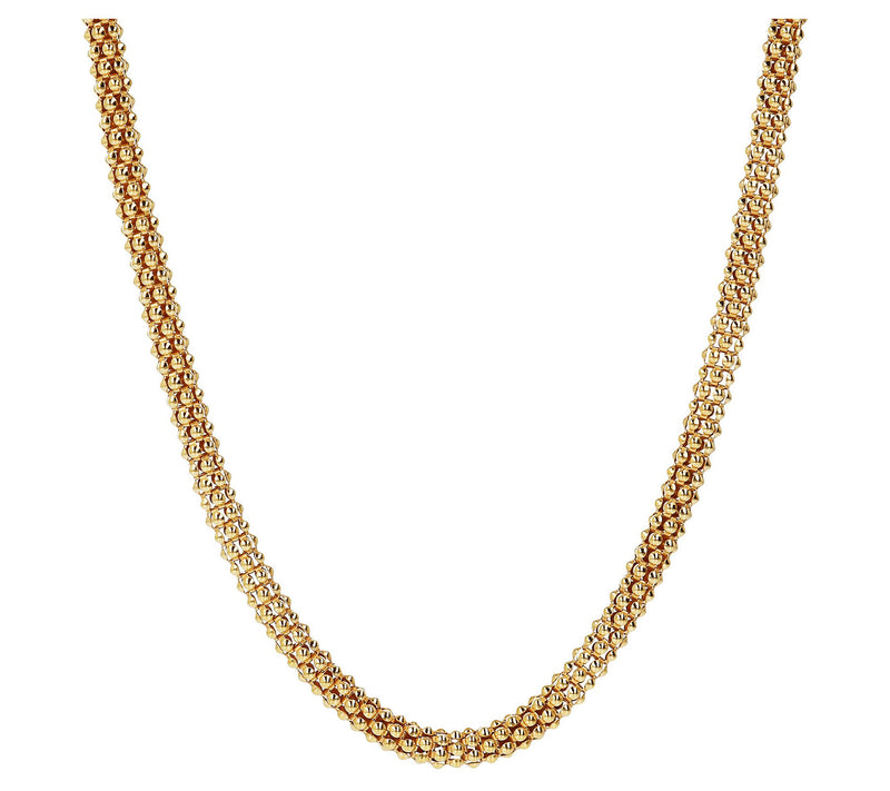 Italian Silver 18" Bold Coreana Chain Necklace, 19.0g — View 3