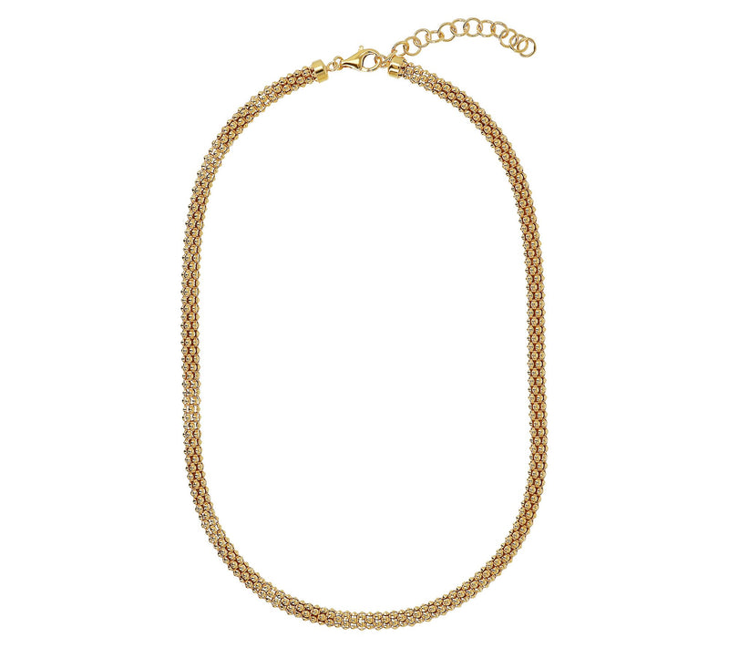 Italian Silver 18" Bold Coreana Chain Necklace, 19.0g — View 8