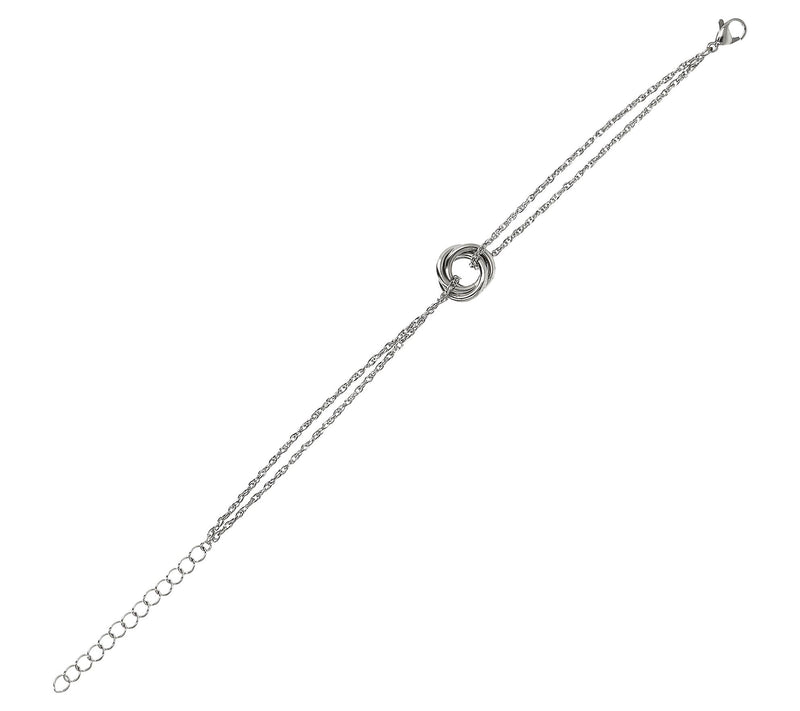 Steel by Design Polished Oval Link Multi-Strand Bracelet — View 4