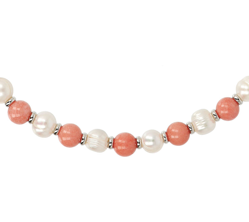 Honora Cultured Pearl & Gemstone Necklace, Sterling — View 3