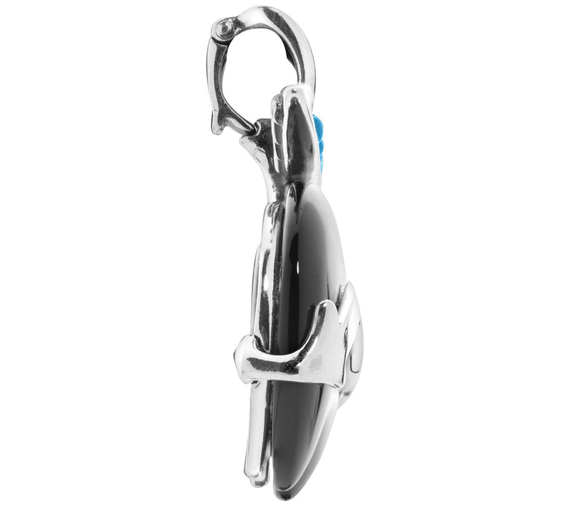 American West Sterling Black Agate & Turquois eBear Enhancer — View 5