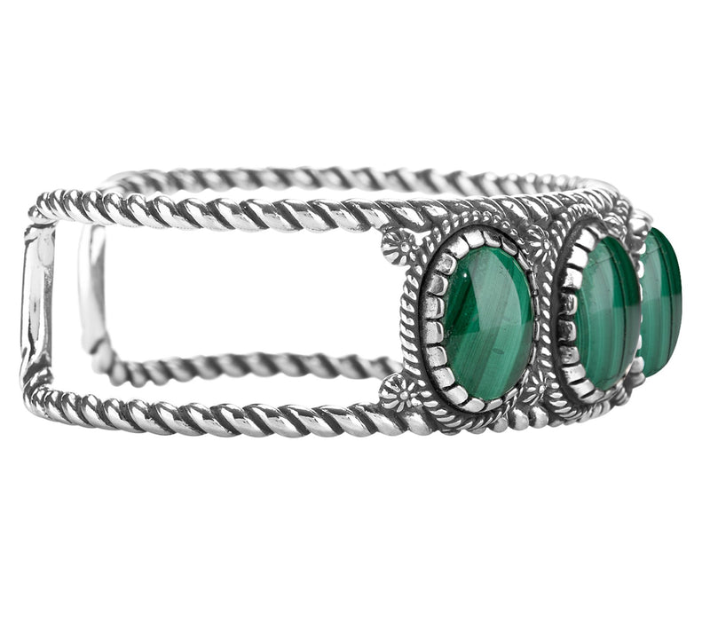 American West Classics Sterling Silver Gemstone Cuff — View 16