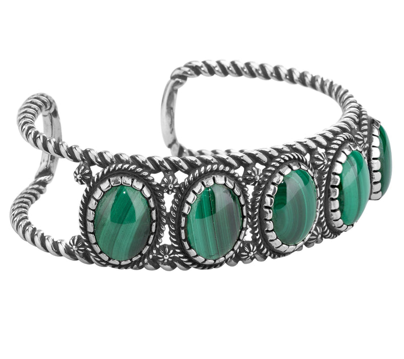 American West Classics Sterling Silver Gemstone Cuff — View 9
