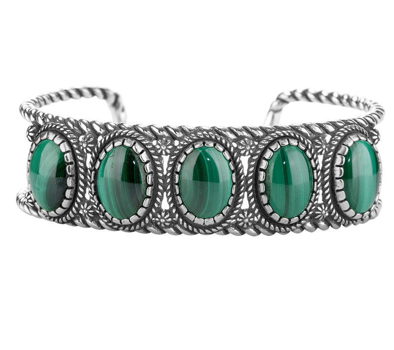 American West Classics Sterling Silver Gemstone Cuff — View 15