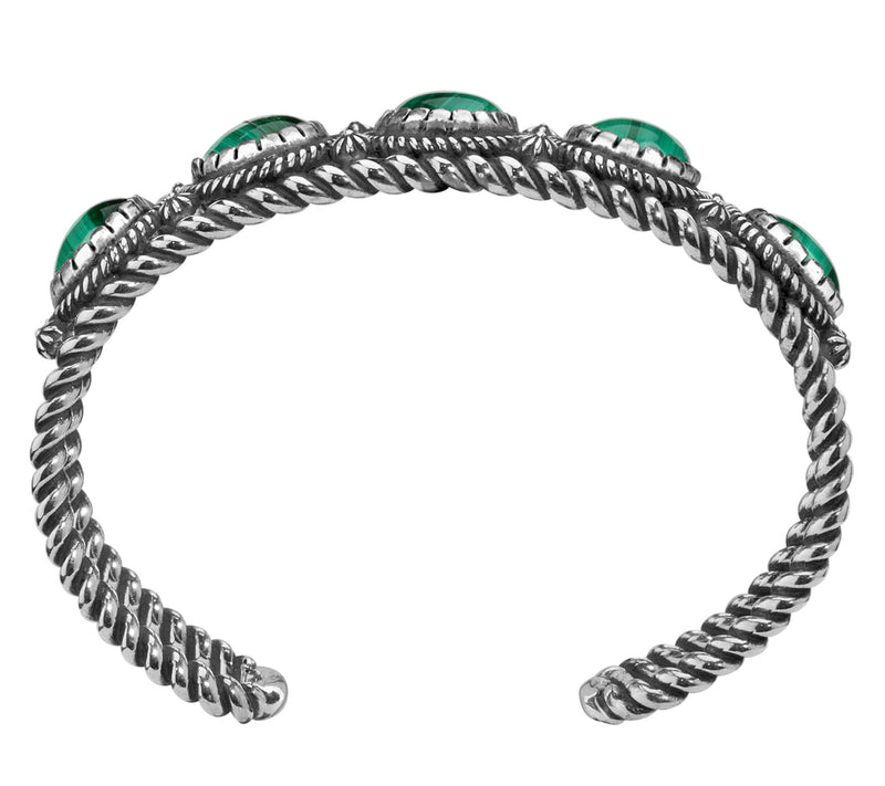 American West Classics Sterling Silver Gemstone Cuff — View 14