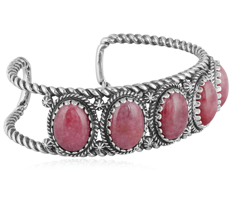American West Classics Sterling Silver Gemstone Cuff — View 13
