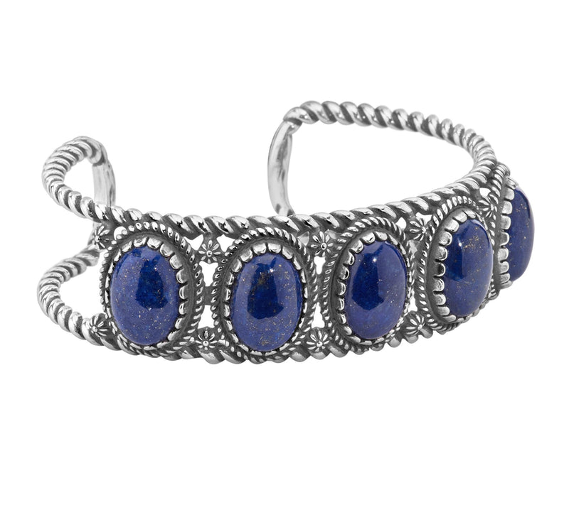American West Classics Sterling Silver Gemstone Cuff — View 5