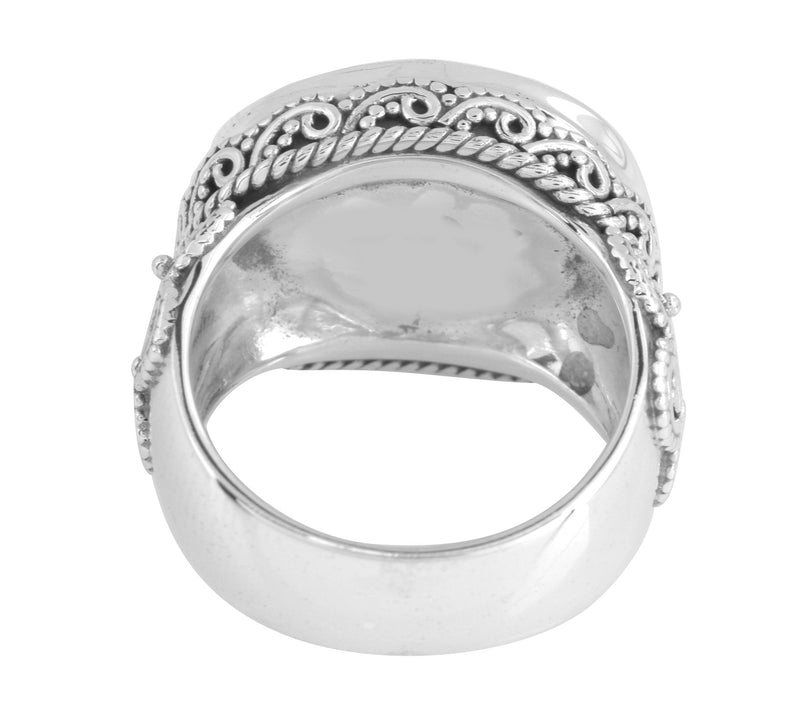 Artisan Crafted Sterling Silver Checkerboard Labradorite Ring — View 5