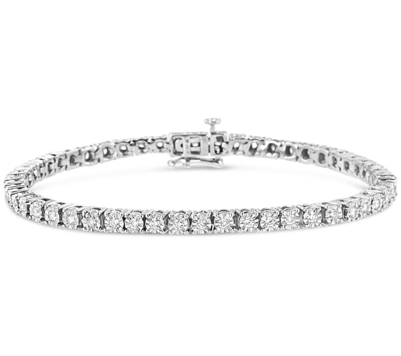 Haus of Brilliance Lab Grown Diamond Tennis Bracelet, Sterling — Main view