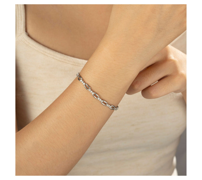 Diamonique 2.20 cttw Tennis Bracelet, S terlingSilver — View 9