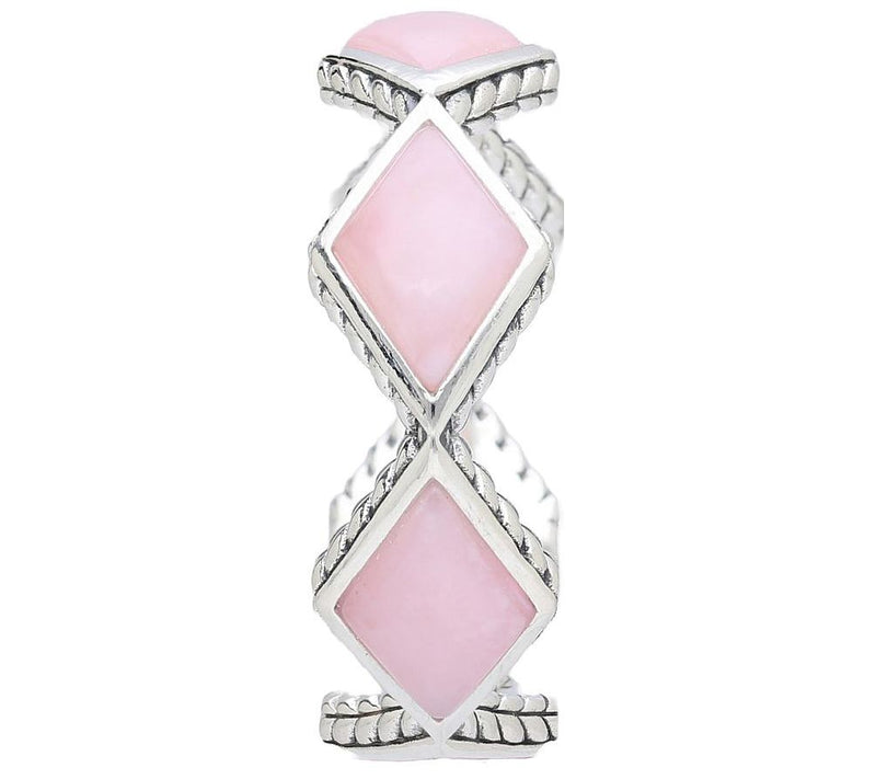 Tiffany Kay Studio Sterling Pink Opal Eternity Band Ring — View 3
