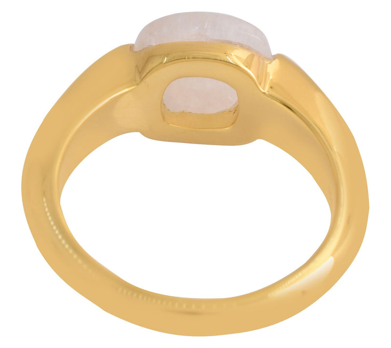 Affinity Gems Rainbow Moonstone Ring, 14K Gold Plated — View 5