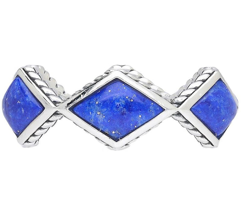 Tiffany Kay Studio Sterling Herringbone Gemstone Eternity Band — View 3