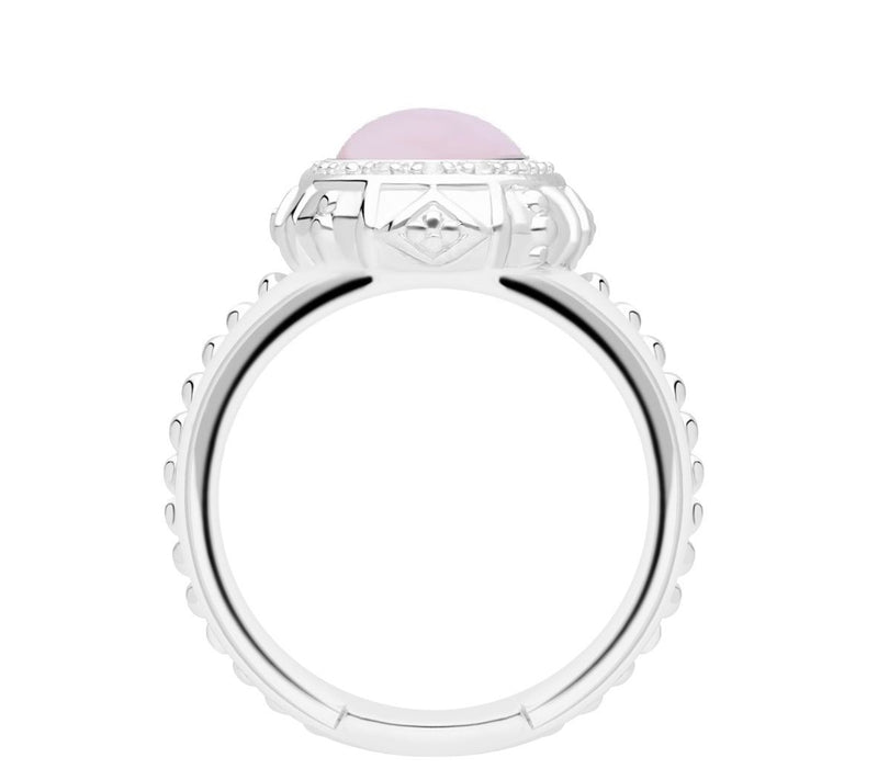 Elyse Ryan Sterling Silver Multi-Gemstone Halo Ring — View 6
