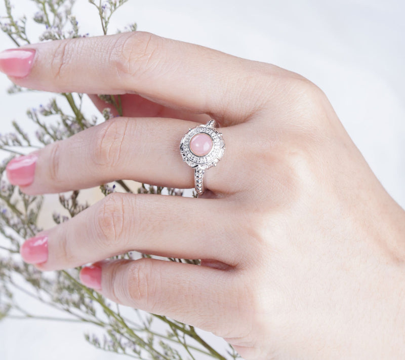 Elyse Ryan Sterling Silver Multi-Gemstone Halo Ring — View 8