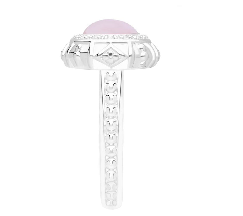 Elyse Ryan Sterling Silver Multi-Gemstone Halo Ring — View 7