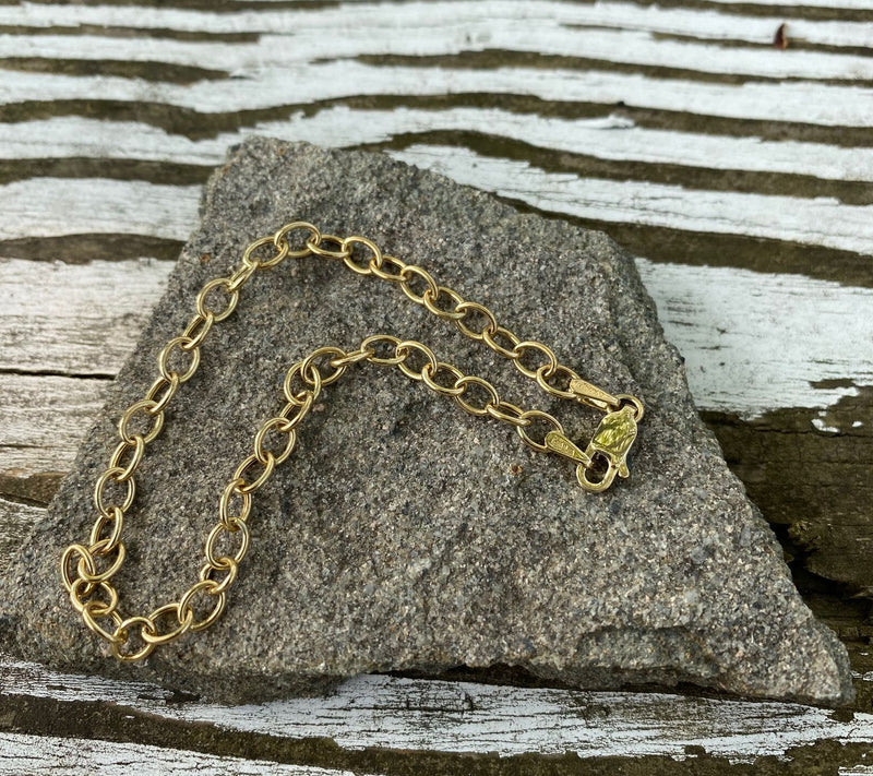 Alkeme 10K Gold Oval Link Bracelet — View 5