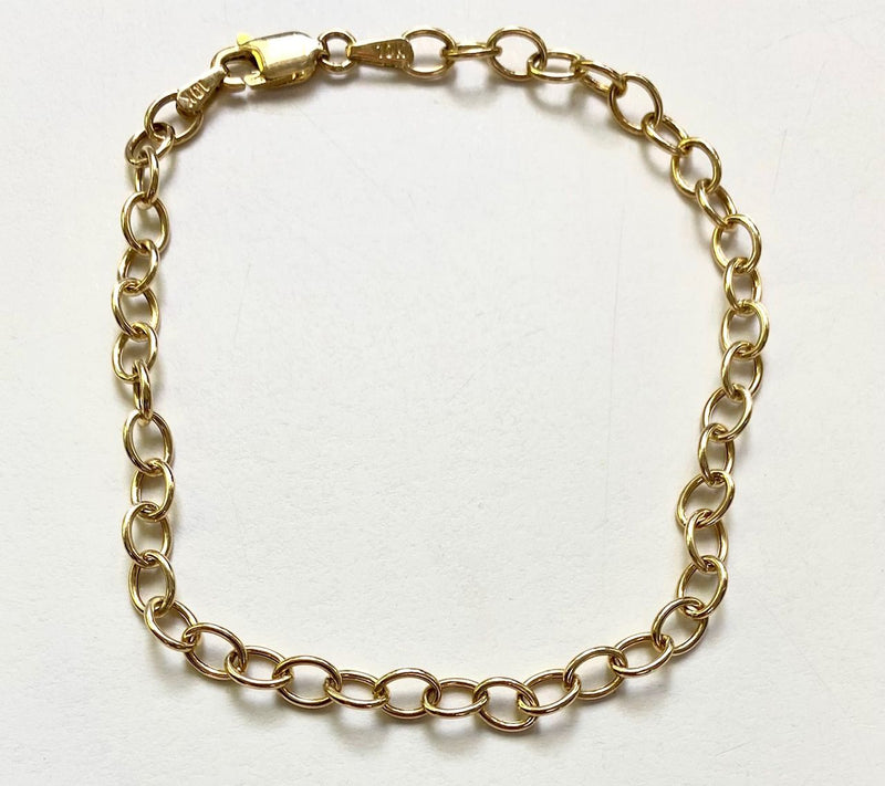 Alkeme 10K Gold Oval Link Bracelet — View 3